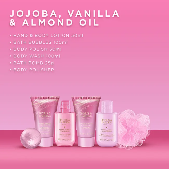 Baylis & Harding Jojoba, Vanilla & Almond Oil Body Care Gift Set 6 pcs thumbnail 3