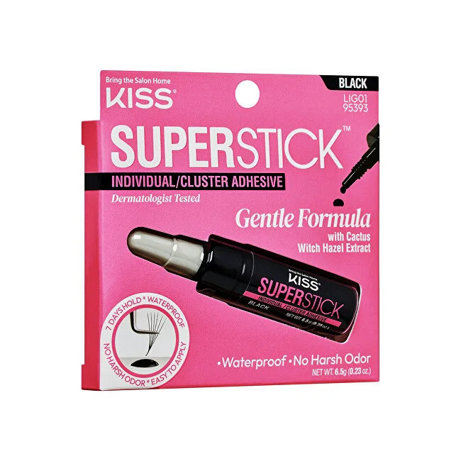 Kiss Eyelash Glue Super Stick Individual (Lash Cluster Adhesive) 6.5 g Black thumbnail 7