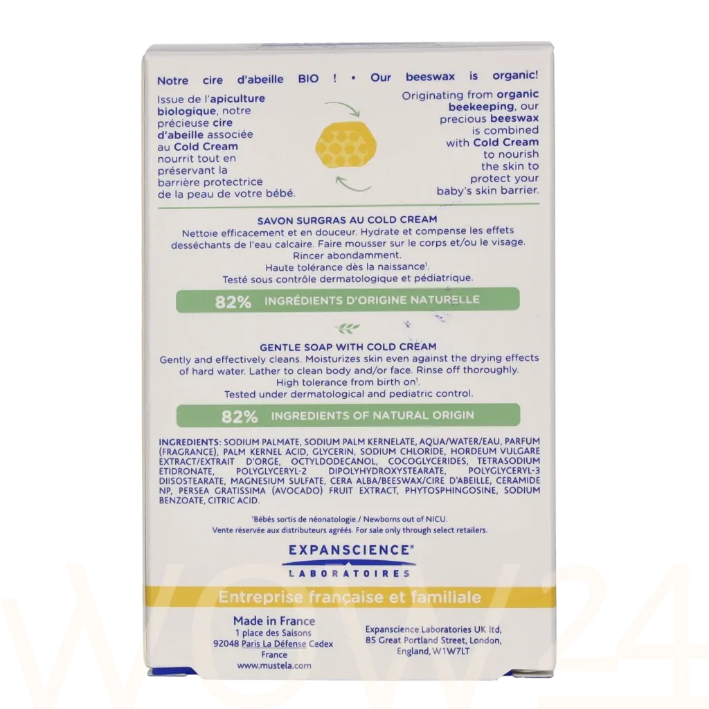 Mustela Bébé Gentle Soap With Cold Cream thumbnail 3