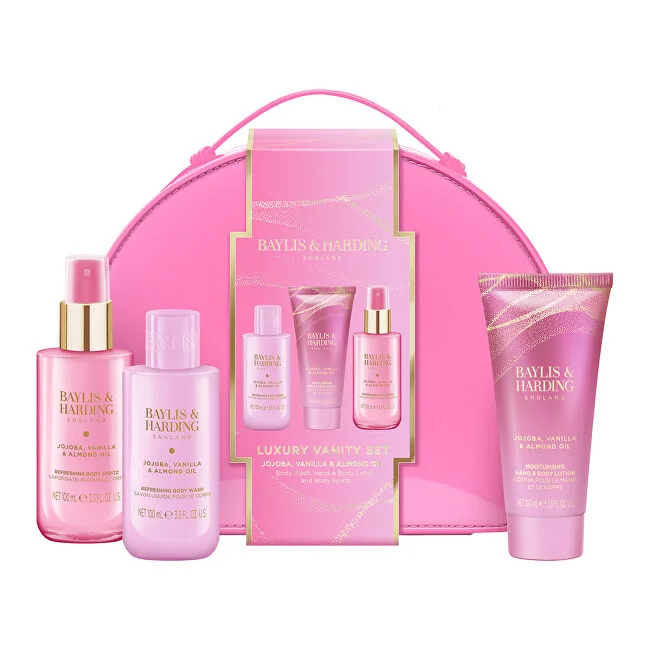 Baylis & Harding Jojoba, Vanilla & Almond Oil 3-Piece Gift Set in a Handbag thumbnail 2