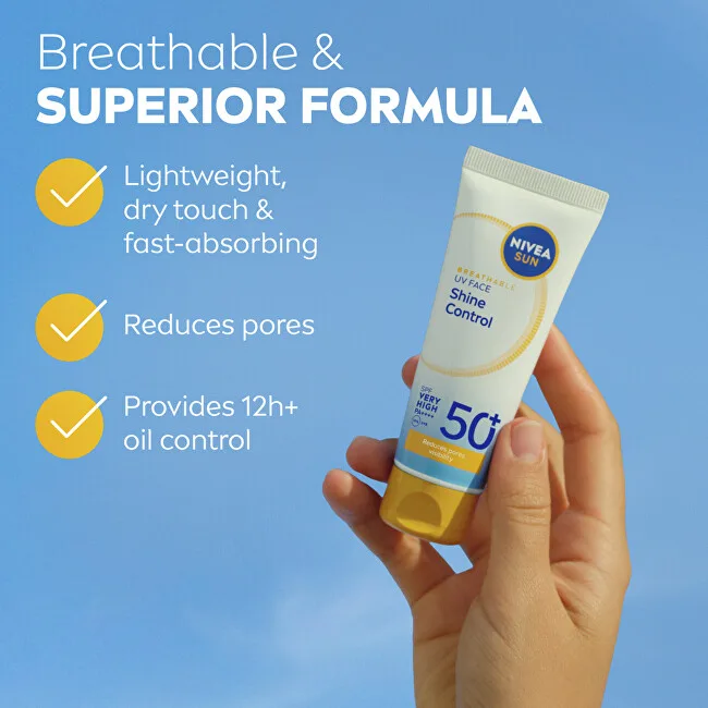 Nivea Protective face cream Shine Control SPF 50+ 40 ml thumbnail 2
