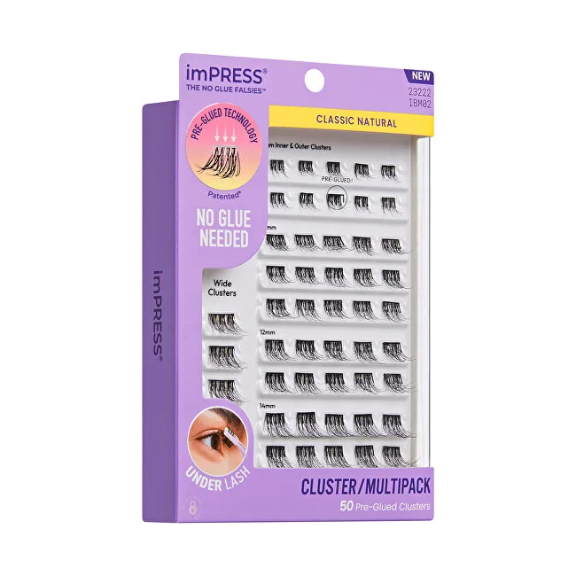 Kiss imPRESS Pre-glued Cluster Multi 02 Cluster Lashes thumbnail 3