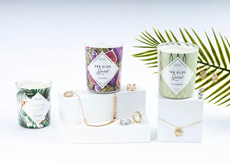 Troli Scented candle 40h with jewel Flower Tiare CCOM100 thumbnail 3