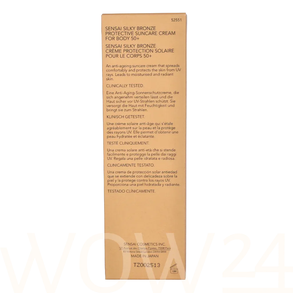 Sensai Sensai Silky Bronze Cellular Protective Body Cream SPF50+ thumbnail 3
