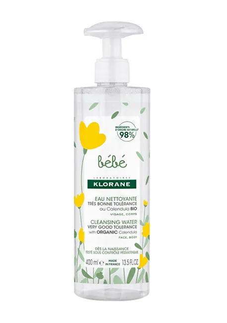 Klorane Klorane, Baby, Gentle Cleansing, Cleansing Water, For Face & Body, 400 ml thumbnail 2