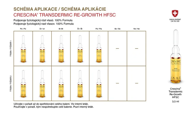 Crescina Hair growth support care for women Transdermic level 1300 advanced phase 20 x 3.5 ml thumbnail 4