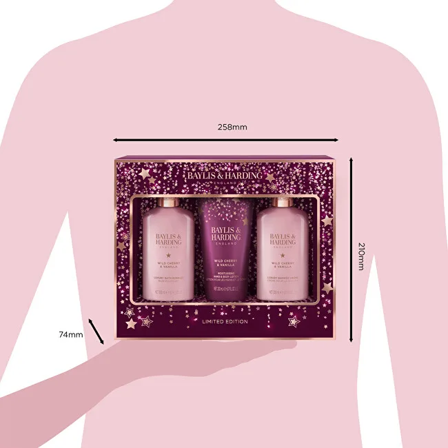 Baylis & Harding Wild Cherry & Vanilla Body Care Gift Set 3 pcs thumbnail 3