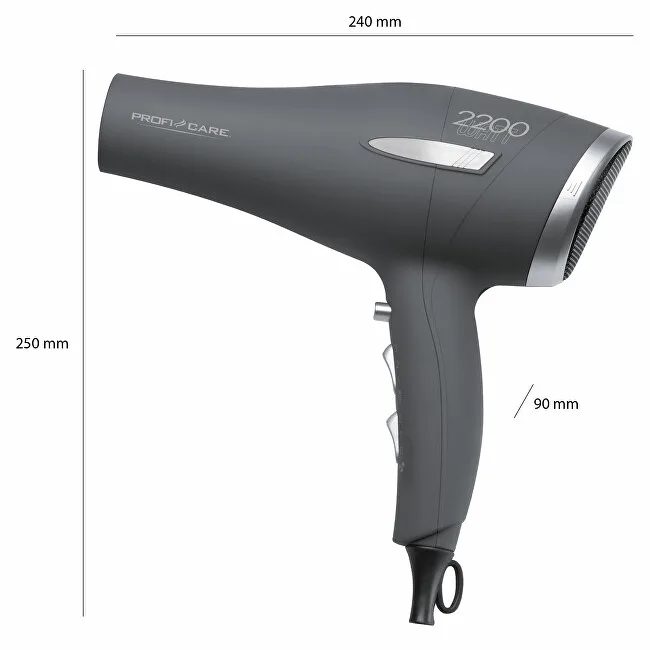 Profi care Professional hair dryer PC-HT 3045 Anthracite thumbnail 5