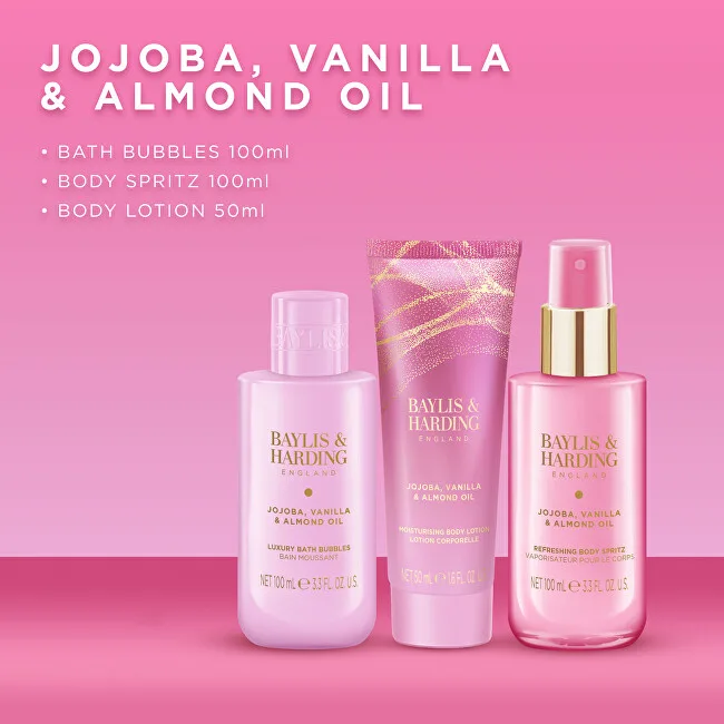 Baylis & Harding Jojoba, Vanilla & Almond Oil Gift Set 3 pcs thumbnail 4