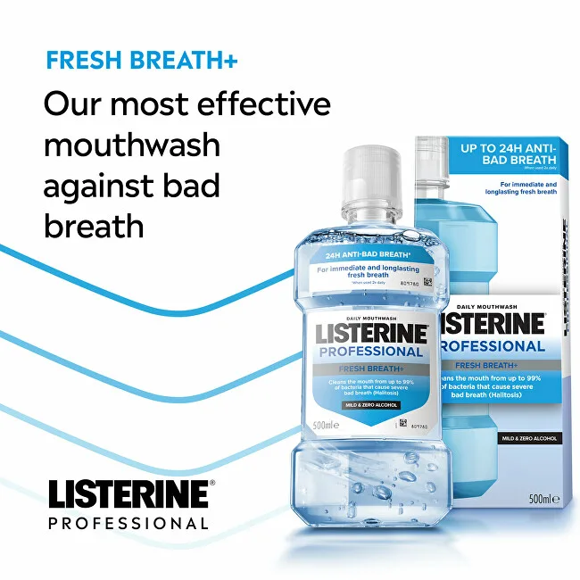 Listerine Mouthwash Professional Fresh Breath+ thumbnail 3