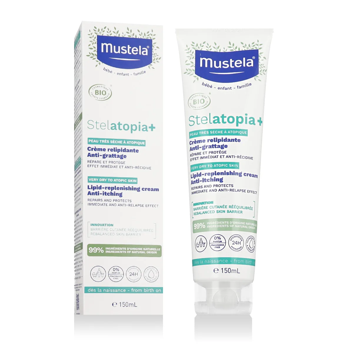Mustela Bébé Stelatopia Lipid-Replenishing Cream Anti-Itching thumbnail 2