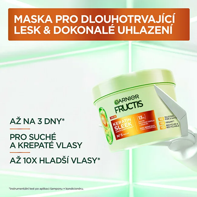 Garnier Mask for dry and frizzy hair Fructis Keratin Sleek (Mask) 370 ml thumbnail 4