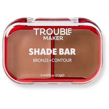 Trouble Maker Shade Bar Bronze and Contour Face Palette 2.2 g - Heart + Soul thumbnail 2
