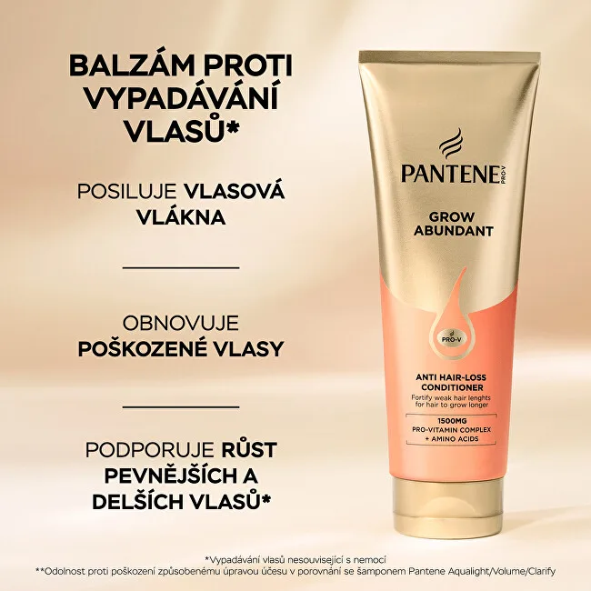 Pantene Conditioner Grow Abundant Anti Hair-Loss Conditioner 250 ml thumbnail 4