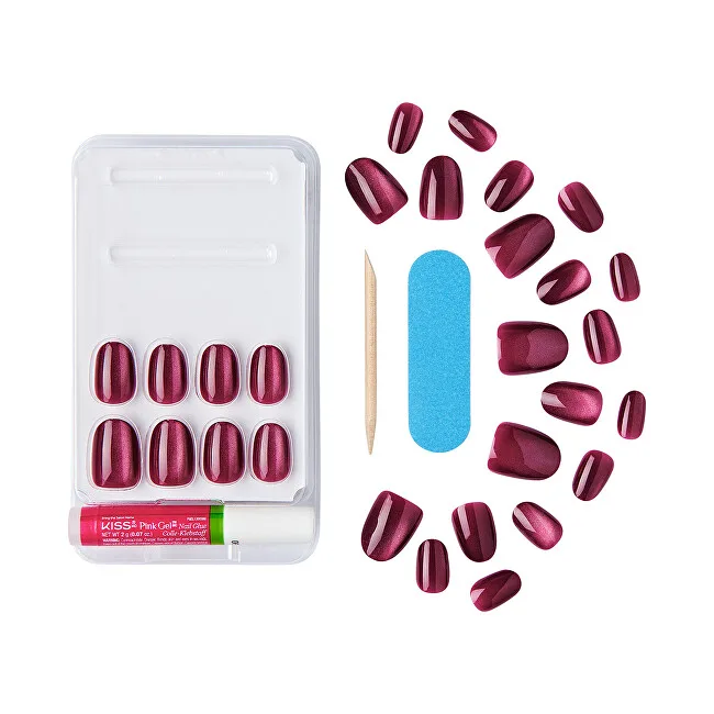 Kiss Gel nails Gel Fantasy Magnetic (Set Us Free) 28 pcs thumbnail 6