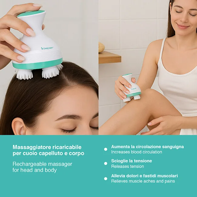 Beper Rechargeable scalp and body massager P302MAS150 thumbnail 5