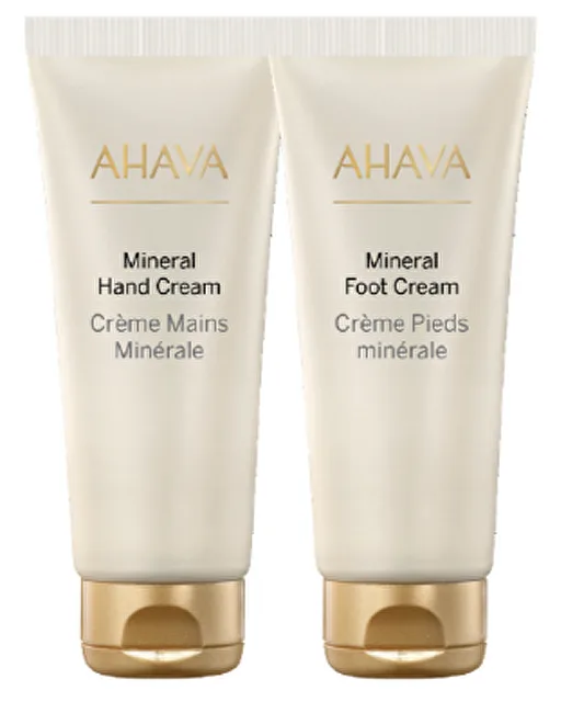 AHAVA Dare To Glow Set Ahava:  Dead Sea Water, Hydration, Hand Cream, 100 ml + Mineral, Nourishing, Foot Cream, 100 ml thumbnail 2