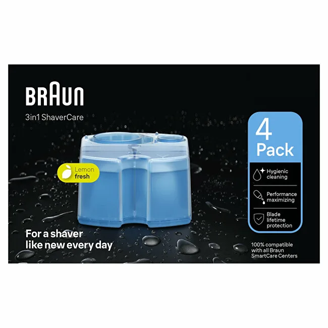 Braun Replacement cartridges for 3in1 ShaverCare cleaning stations 4 pcs thumbnail 2