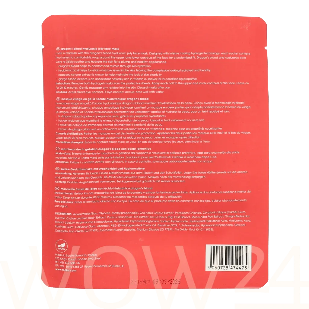 Rodial Rodial Dragon's Blood Hyaluronic Mask thumbnail 3