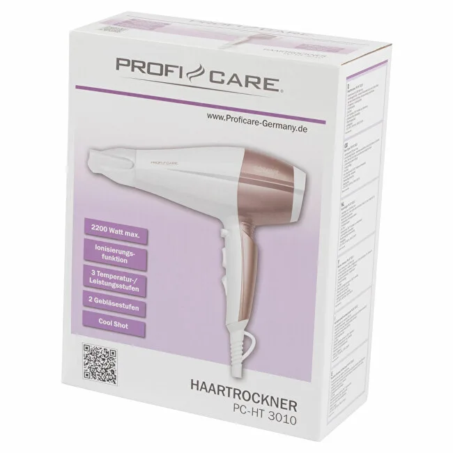 Profi care Professional hair dryer HT 3010 WH thumbnail 6