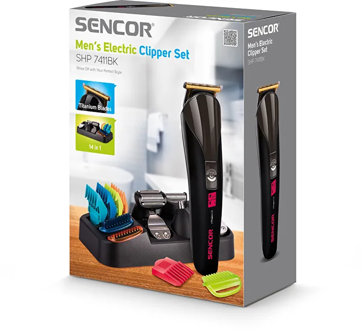 Sencor Multifunctional hair and beard trimmer SHP 7411BK thumbnail 6