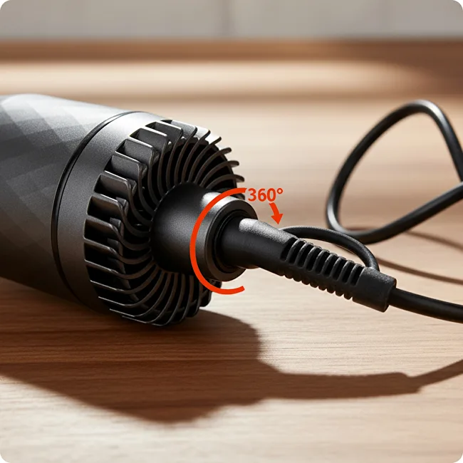 Huslog Hot air brush with ionization, gray thumbnail 8