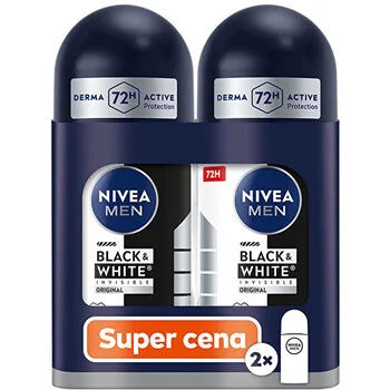 Nivea Black & White Invisible Original Roll-On Antiperspirant Set thumbnail 2