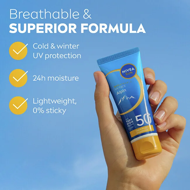 Nivea Sunscreen SPF 50+ Alpin UV Face Cream 40 ml thumbnail 2