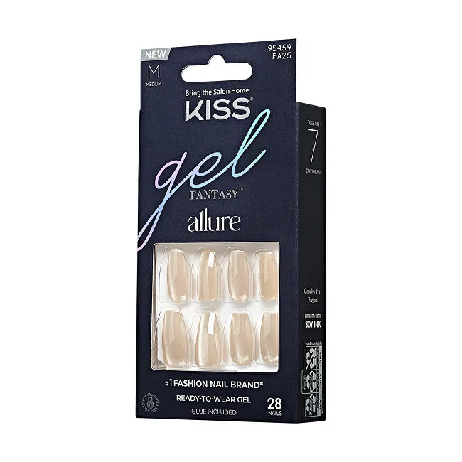 Kiss Gel nails Gel Fantasy Allure (MoonBeam) 28 pcs thumbnail 4