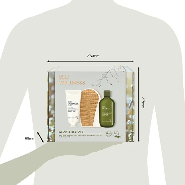 Baylis & Harding Baylis & Harding Body Care Set with Glove - Ginger, Lime & Basil, 3pcs thumbnail 5