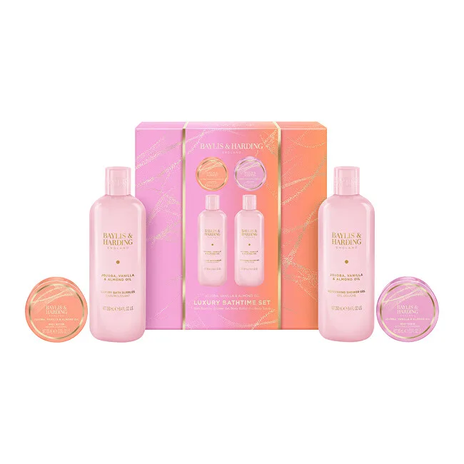 Baylis & Harding Jojoba, Vanilla & Almond Oil Bathtime Set 4 pcs Gift Set thumbnail 2