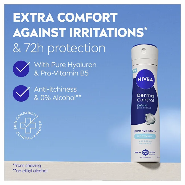 Nivea Antiperspirant spray Derma Control Defend (Antiperspirant) 150 ml thumbnail 2