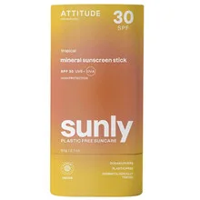 Attitude Mineral protection stick for the body Tropical SPF 30 Sunly (Mineral Sunscreen Stick) 60 g thumbnail 2