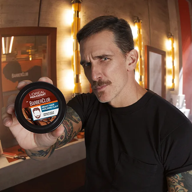 Loreal Men Expert Barber Club Messy Hair Molding Clay thumbnail 3