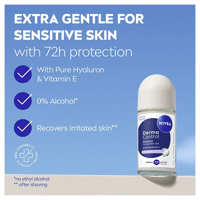 Nivea Derma Control Restore Antiperspirant Roll-On (Antiperspirant) 50 ml thumbnail 2