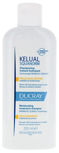 Ducray Ducray, Kelual Squanorm, Hair Treatment Shampoo, Anti-Dandruff, For Scalp With Dry Dandruff, Refill, 400 ml thumbnail 2