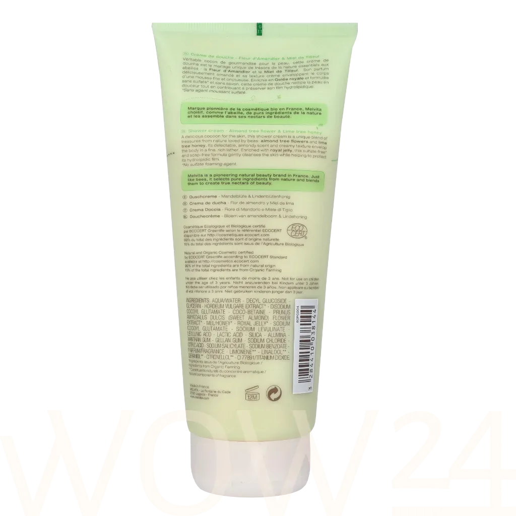 Melvita Melvita Shower Cream - Almond Flower&Lime Honey thumbnail 3