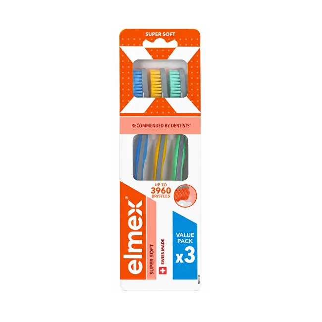 Elmex Toothbrush Super Soft Multipack 3 pcs thumbnail 3