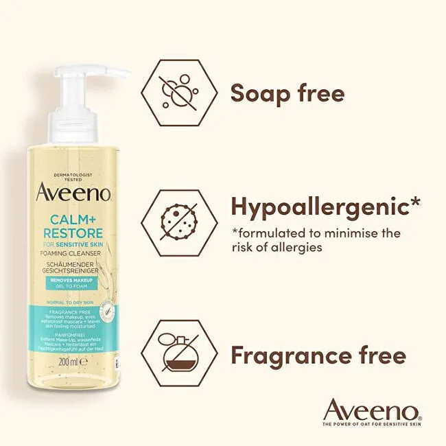 Aveeno Calm+Restore Foaming Cleanser thumbnail 5