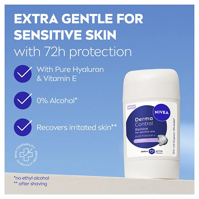 Nivea Solid antiperspirant Derma Control Restore (Antiperspirant) 50 ml thumbnail 2