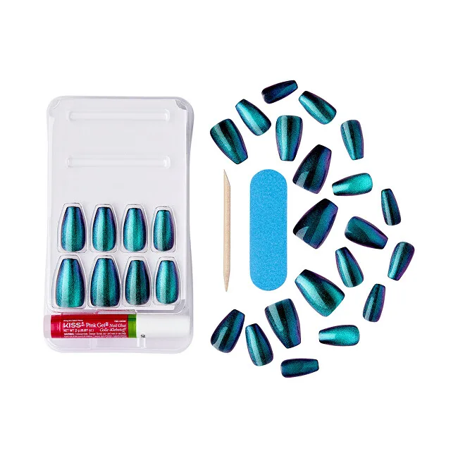 Kiss Gel nails Gel Fantasy Magnetic (Chameleon) 28 pcs thumbnail 5