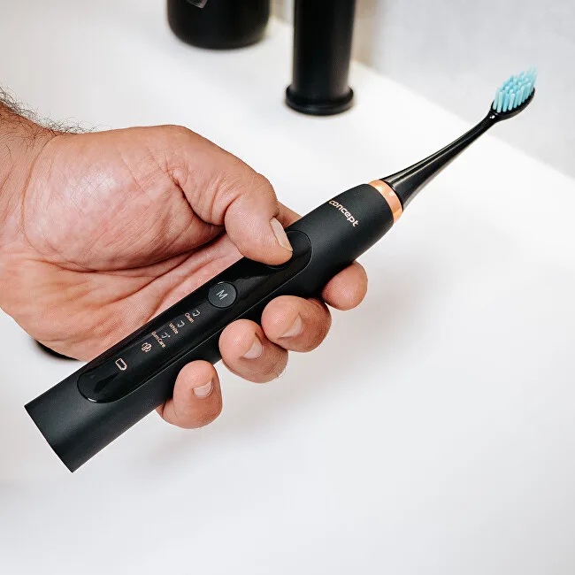 Concept "v" design Sonic toothbrush with travel case Perfect Smile black ZK7011 thumbnail 5