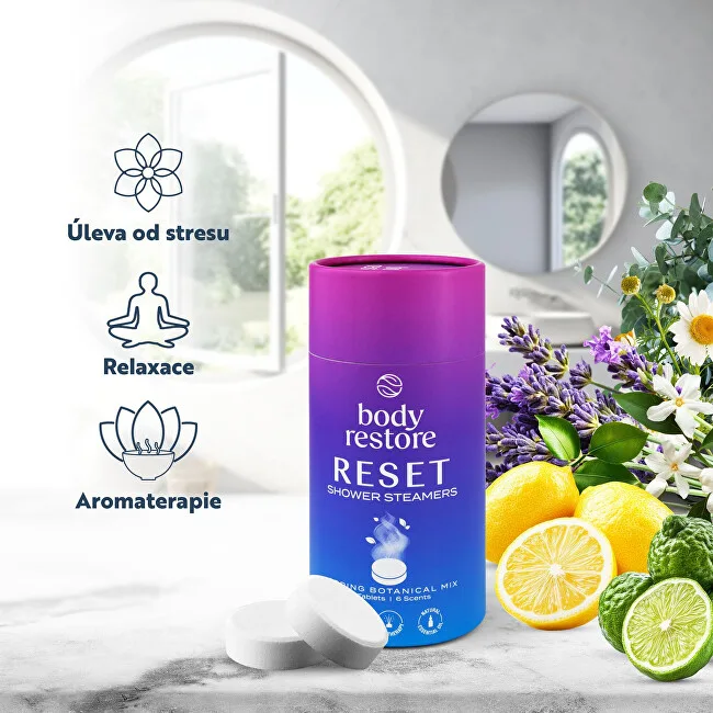 Body Restore Set of aromatic shower tablets Reset mix Shower Steamers 6 pcs thumbnail 6