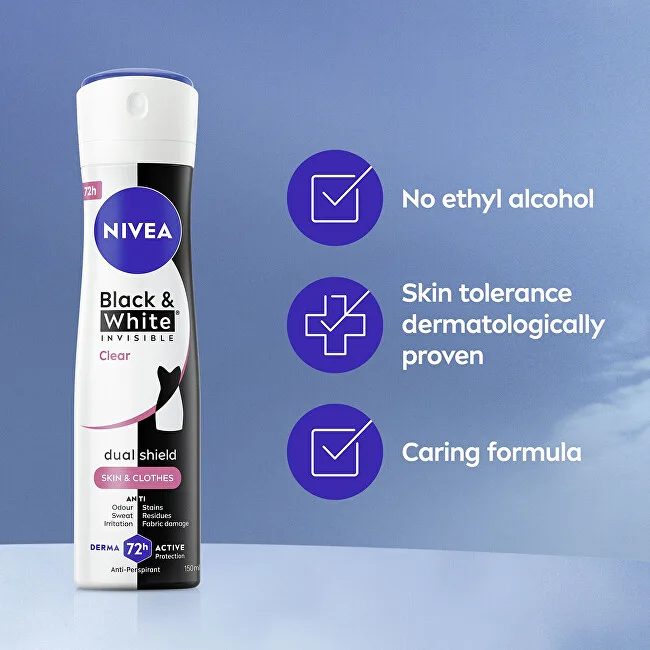 Nivea Antiperspirant spray Black & White Anti-Perspirant 250 ml thumbnail 6