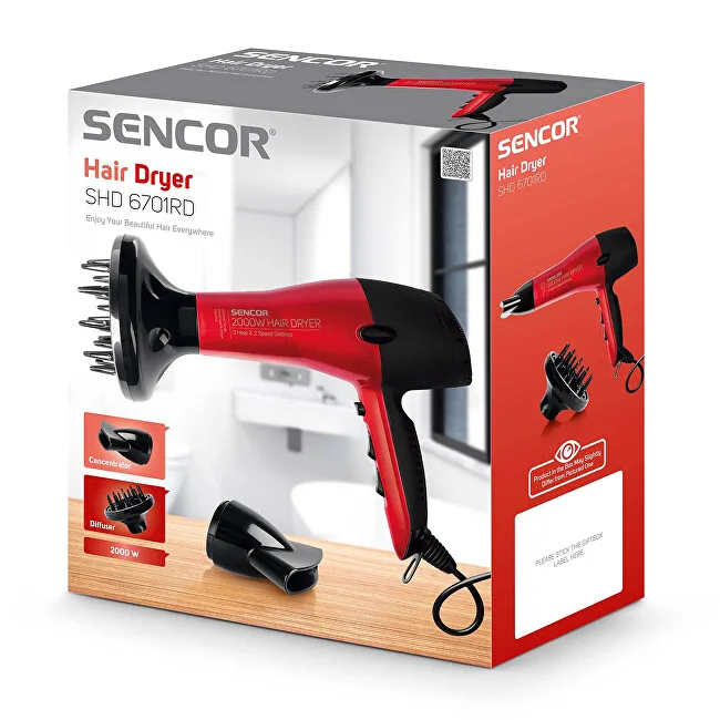 Sencor SHD 6701RD hair dryer thumbnail 6