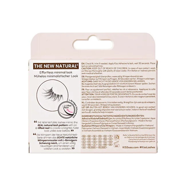 Kiss Artificial eyelashes The New Natural Half Lash thumbnail 2