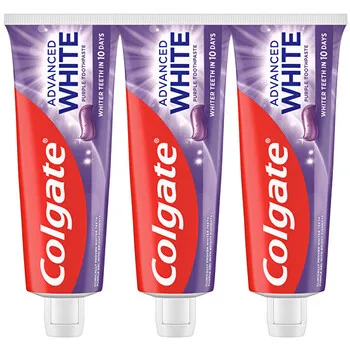 Colgate Advanced White Purple Trio Toothpaste 3 x thumbnail 3