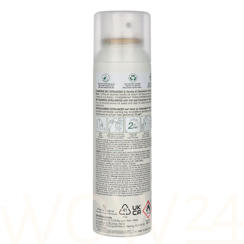 Klorane Klorane, Klorane, Ceramide, Hair Dry Shampoo, Cleanses, 150 ml thumbnail 3