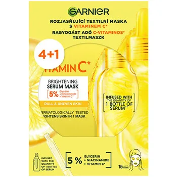 Garnier Set of brightening fabric masks with vitamin C 4+1 pcs thumbnail 7