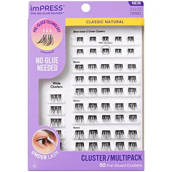 Kiss imPRESS Pre-glued Cluster Multi 02 Cluster Lashes thumbnail 5